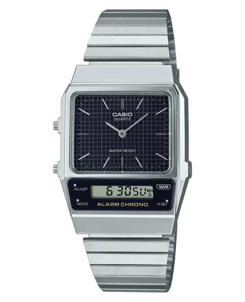 casio vintage unisexuhr mit digital und analoganzeige  aq 800e 1aef