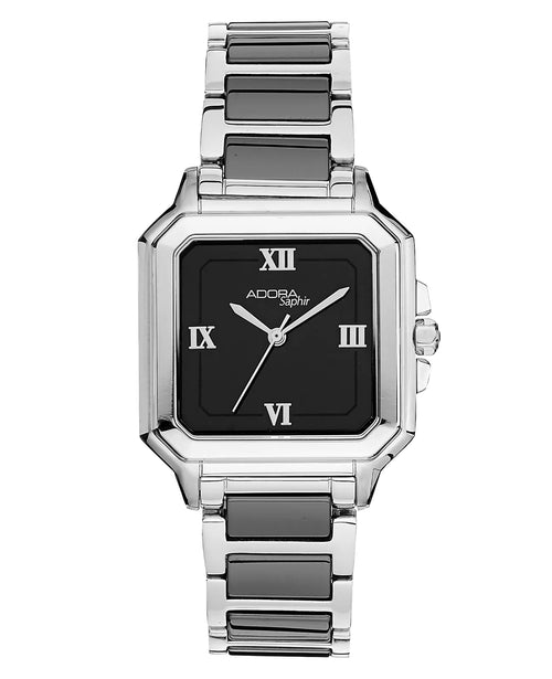 8 eckige kleine Uhr mit rhömischen Ziffern