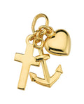 Anhänger kreuz herz schiffasnker glaube liebe Hoffnung