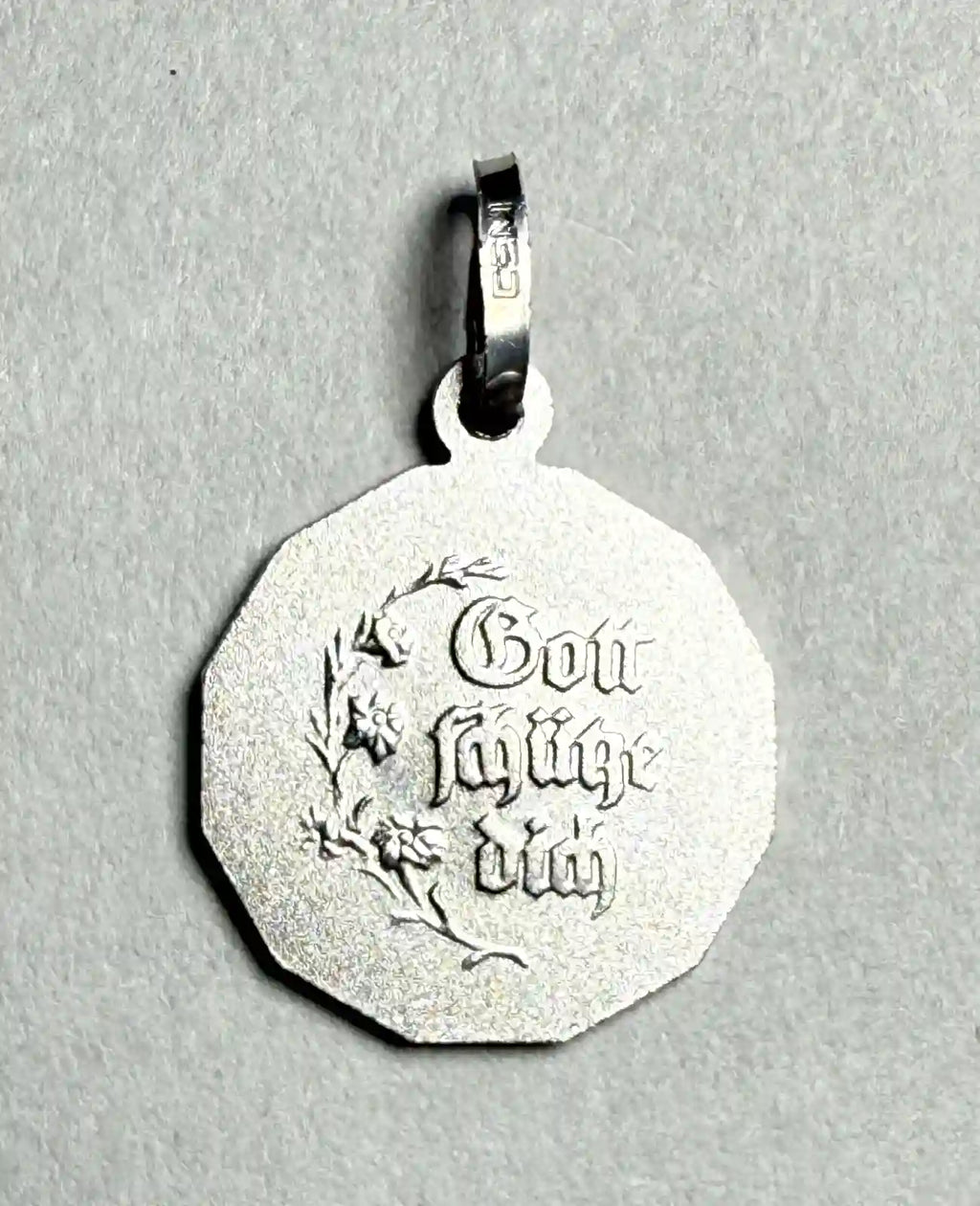12 eckiger schutzengel anhänger gott schütze dich