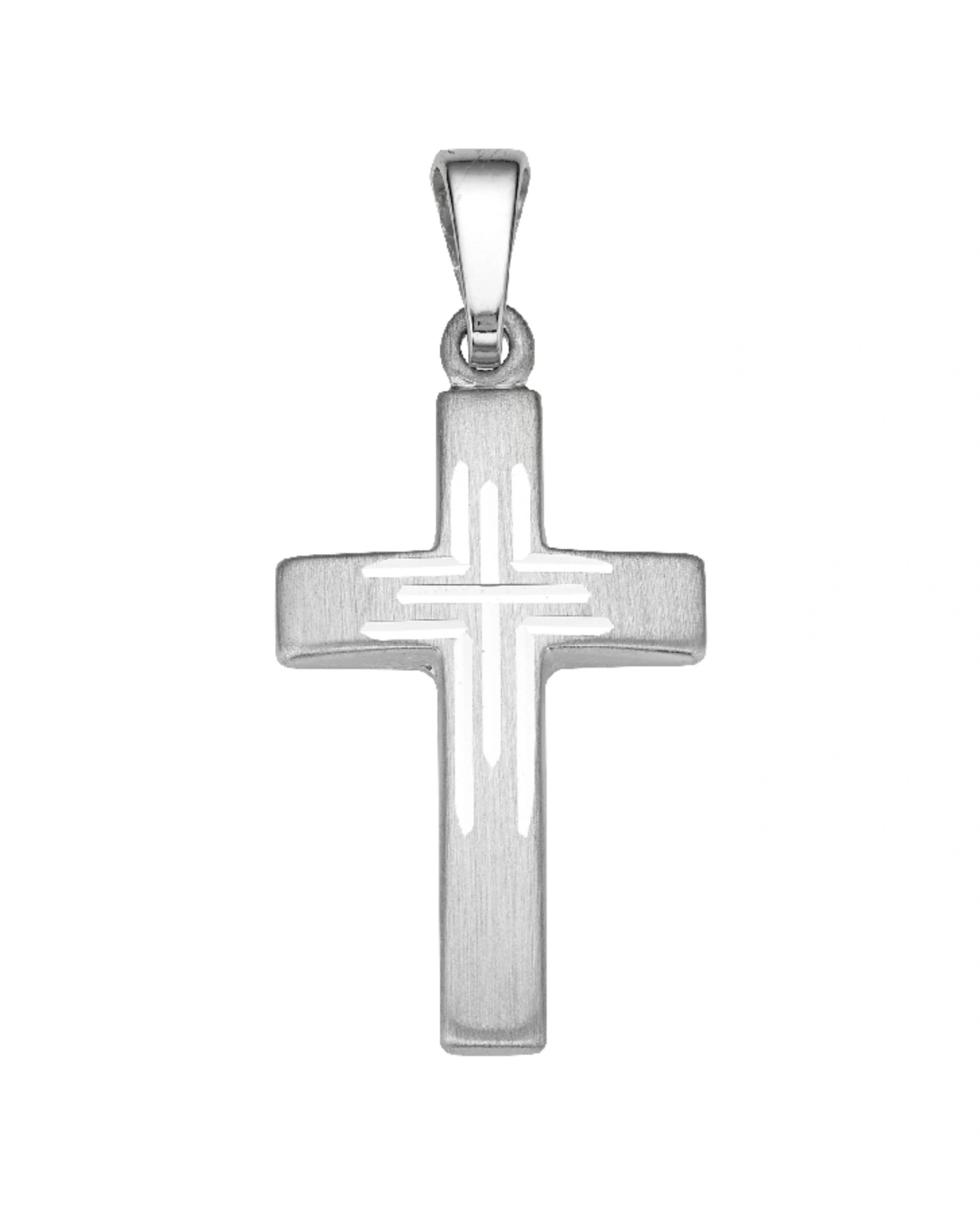 kreuz anhänger mit diamntierten kreuz in der mitte