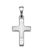 kreuz anhänger mit diamntierten kreuz in der mitte