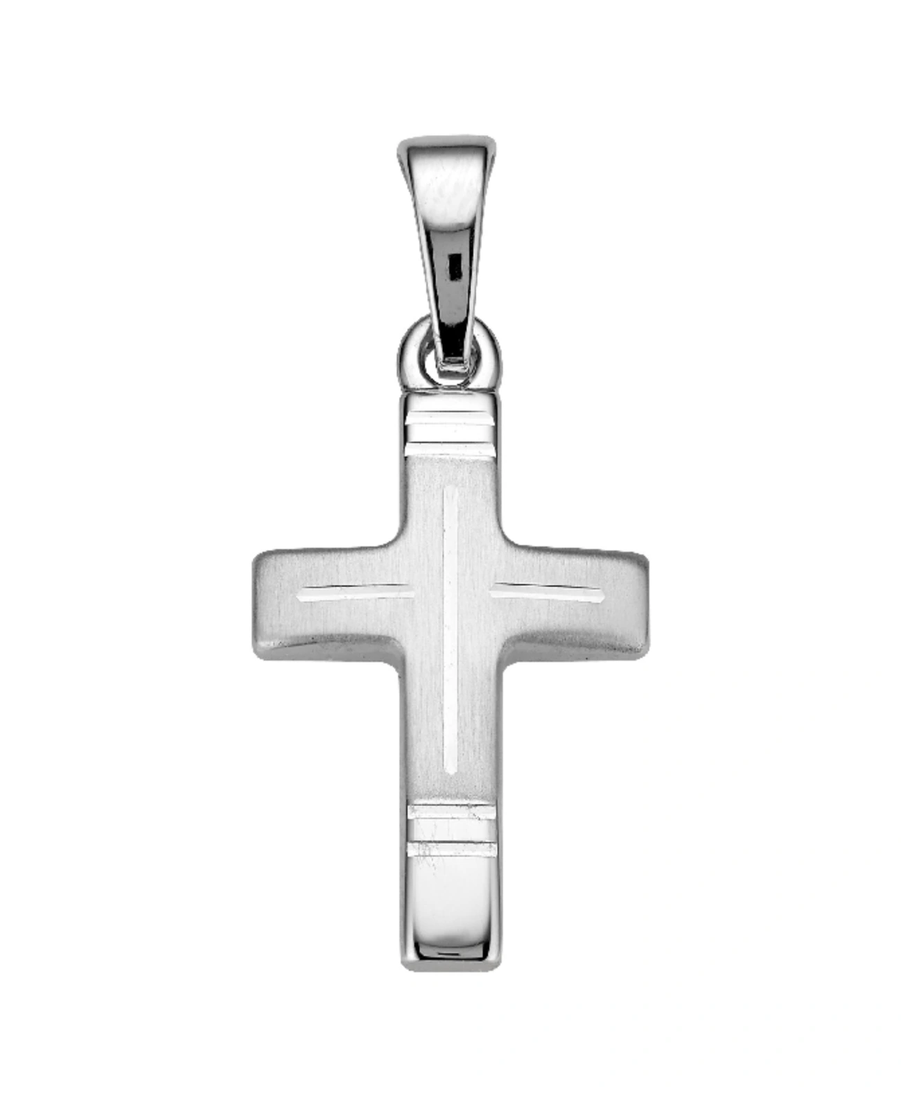 kreuz anhänger mit diamntierten kreuz in der mitte