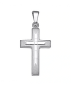 kreuz anhänger mit diamntierten kreuz in der mitte
