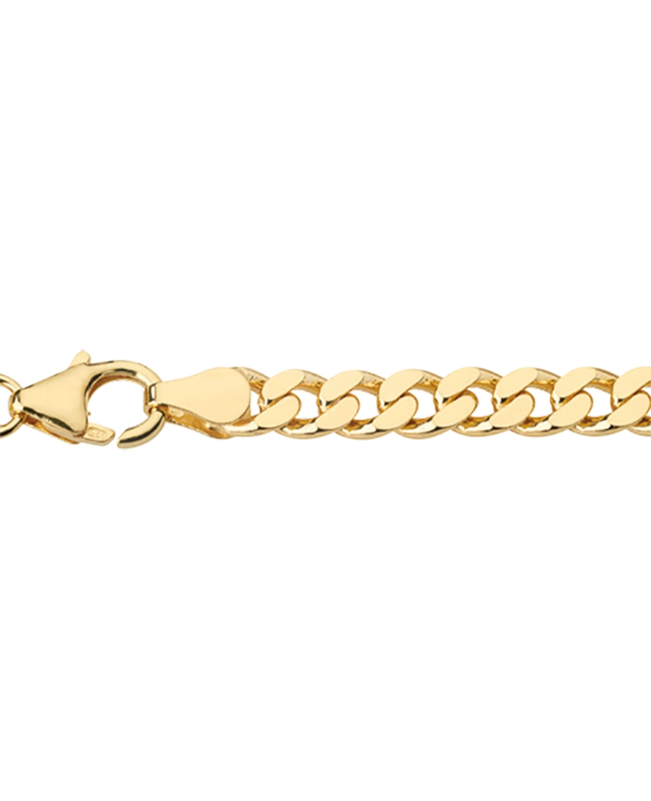 breite enge panzerkette gold mit karabiner verschluss