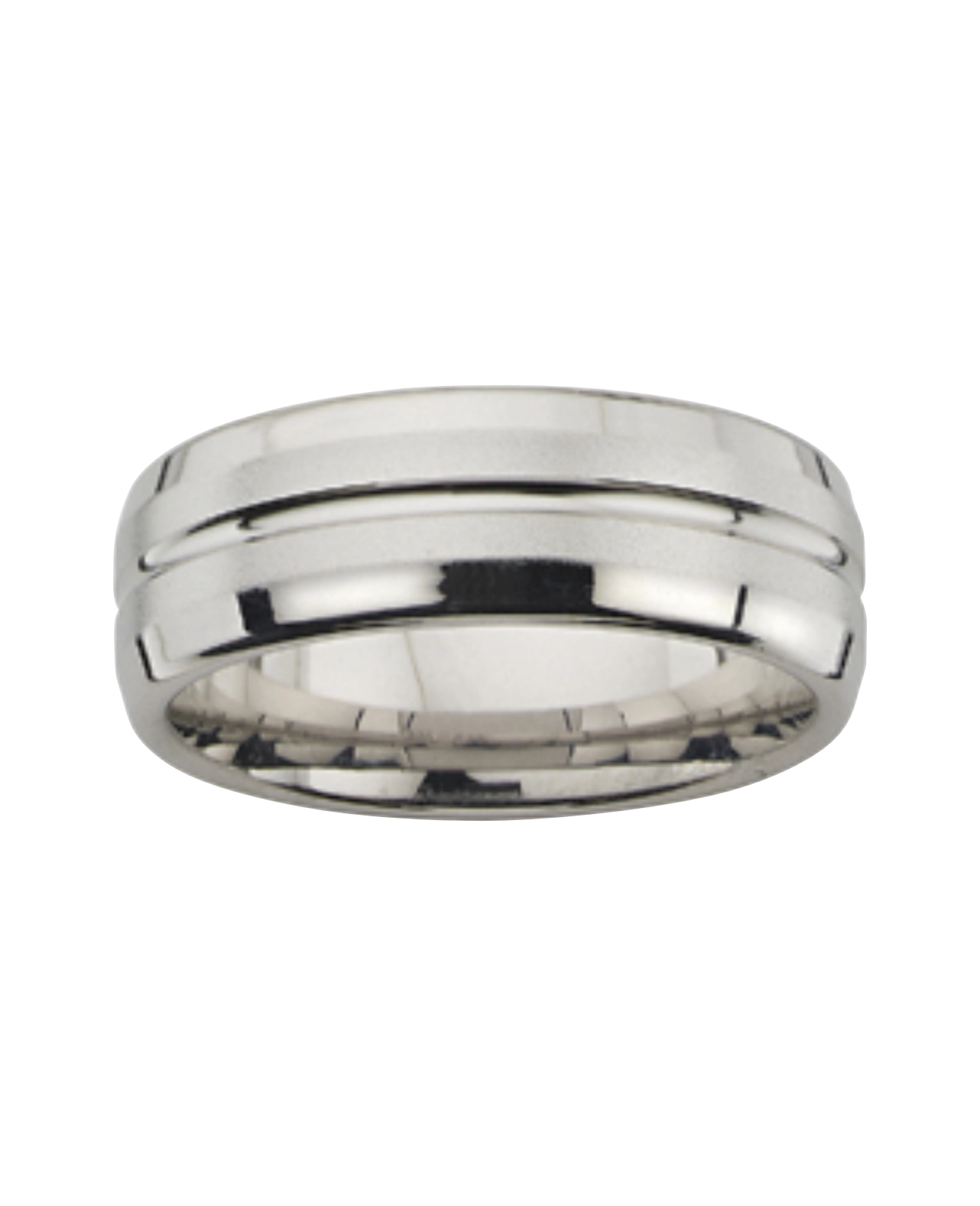 Ring mattiert in der mitte polierte Rille