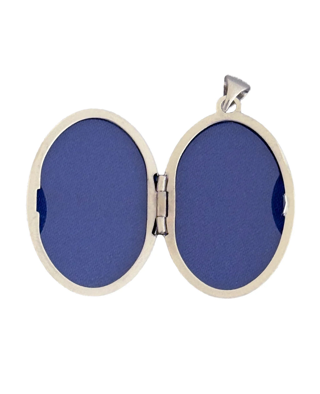 Ovaler Medaillon Anhänger aufklappbar für 2 Bilder