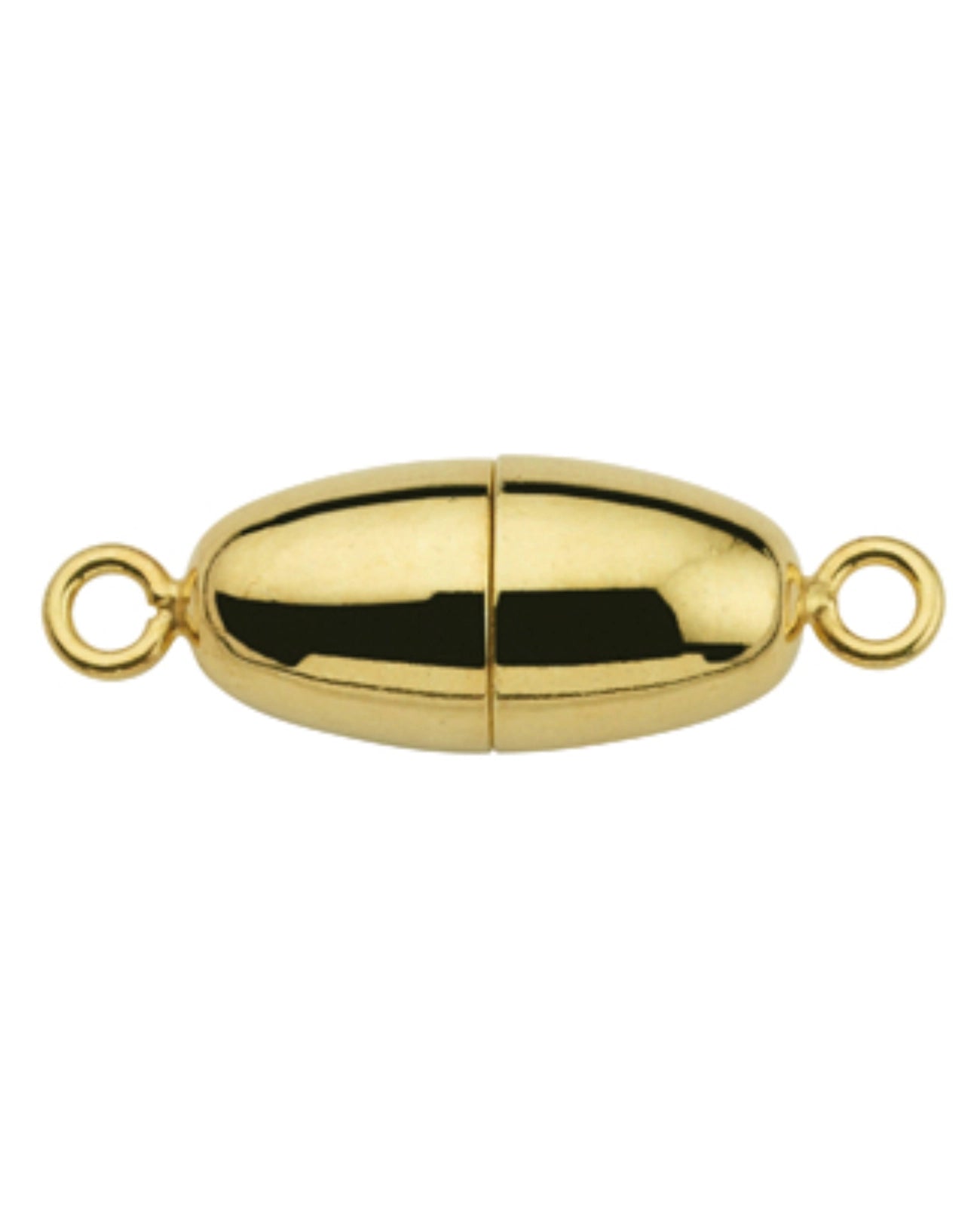 ovale magnetschliesse goldfarben
