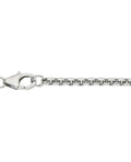 CEM Venezia Kette 925 Silber rhodiniert 2 mm 50 cm