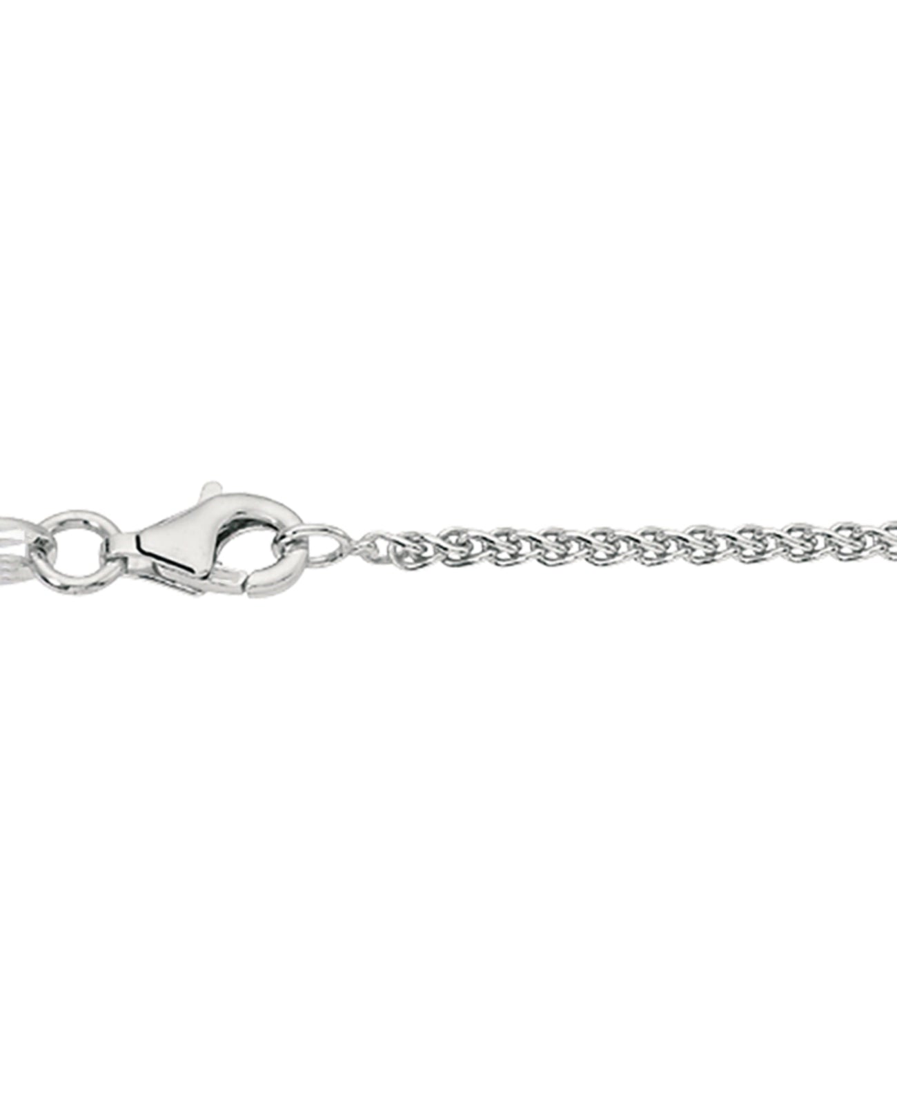 zopfkette silber mit federring verschluss