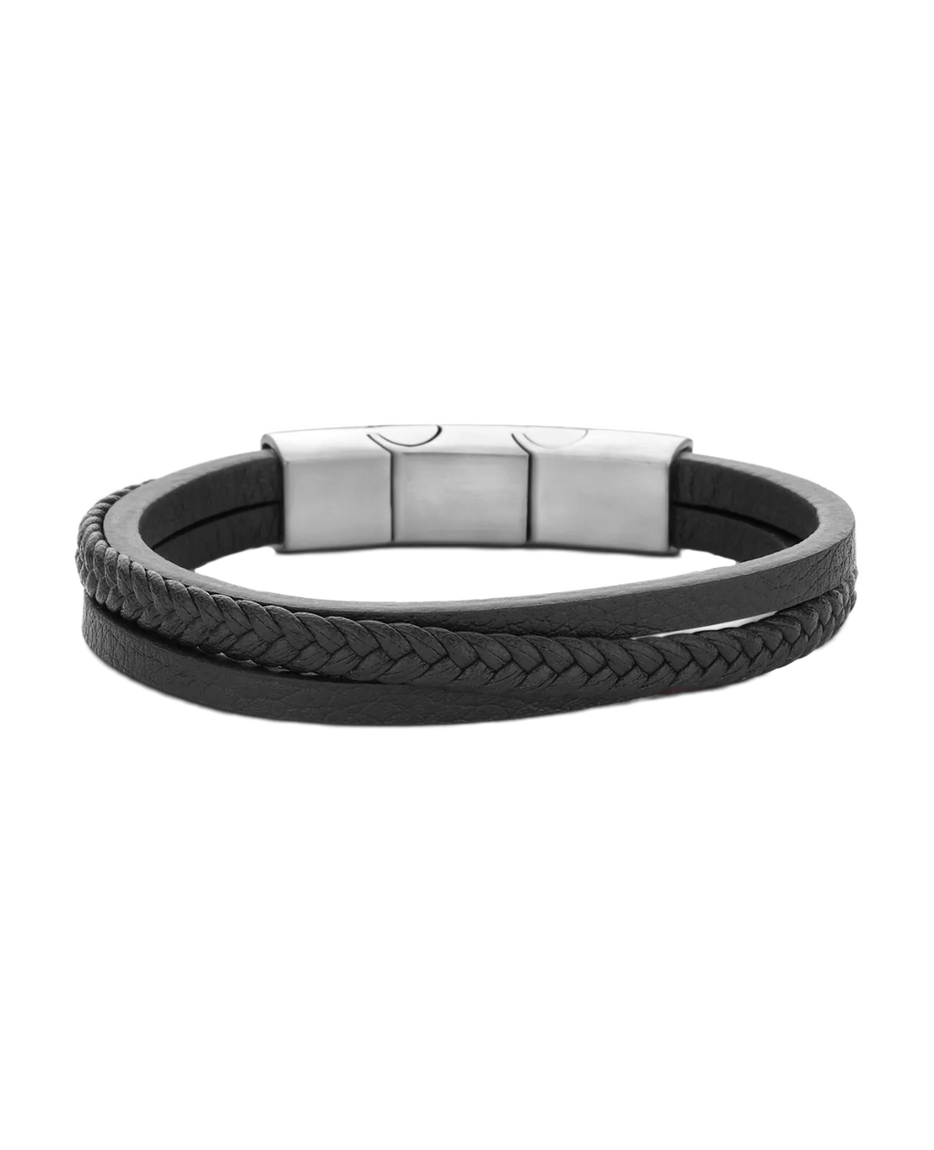 3 reihiges lederarmband eines davon geflochten