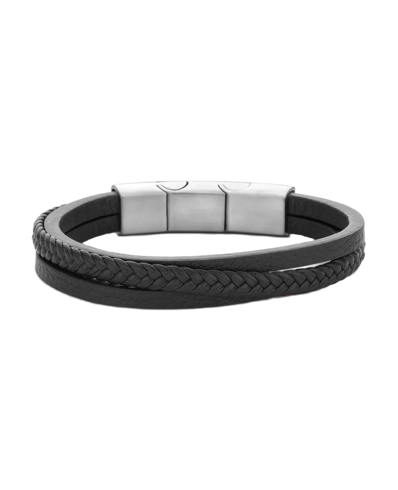 3 reihiges lederarmband eines davon geflochten