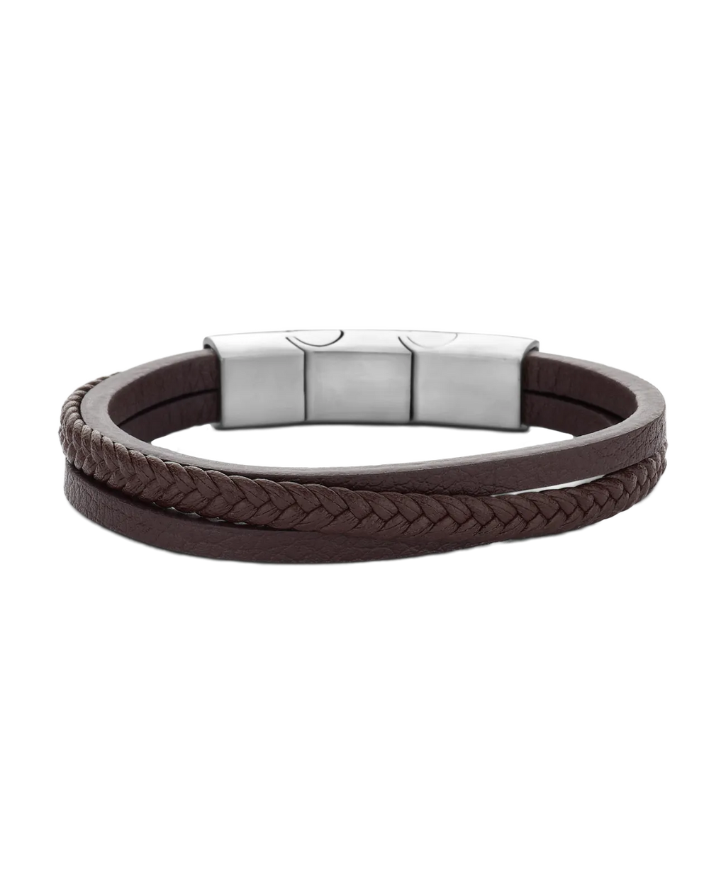 3 reihiges lederarmband eines davon geflochten