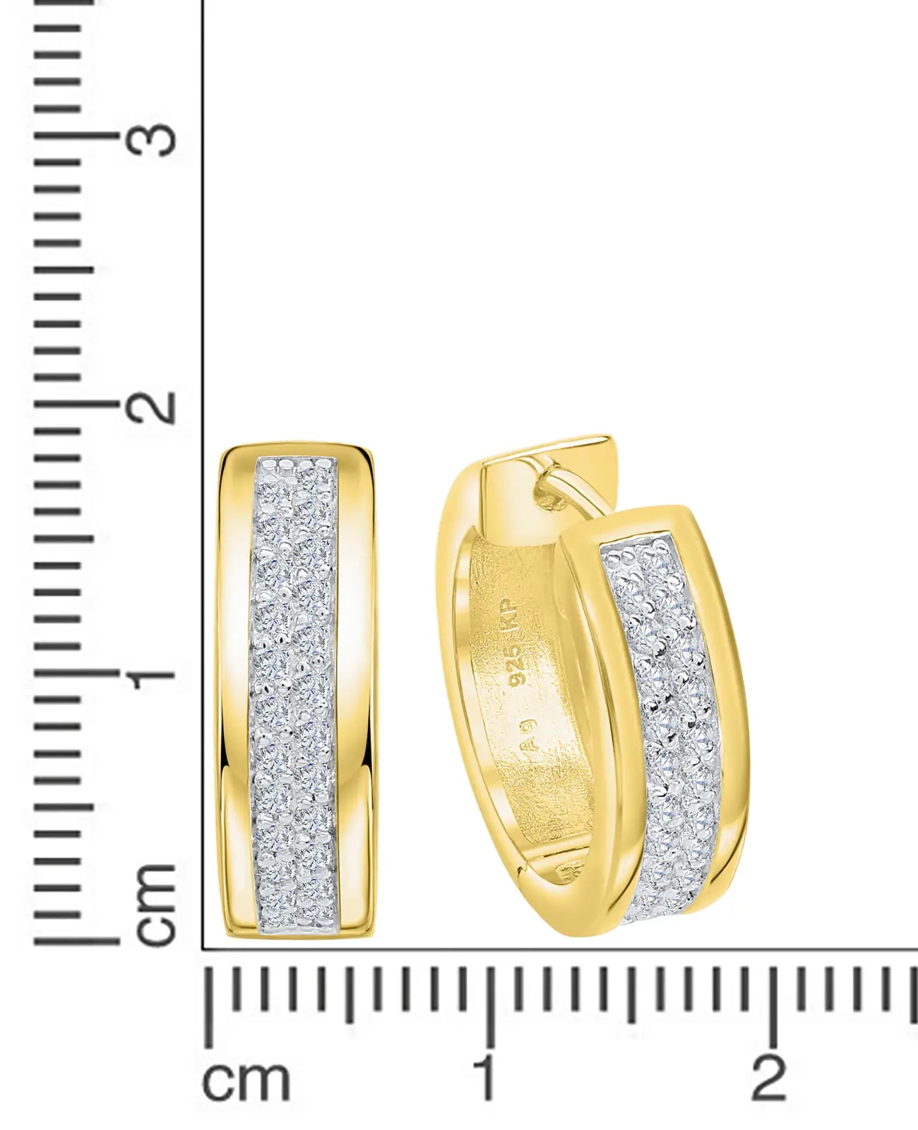 breite creolen mit 48 zirkonia steinen