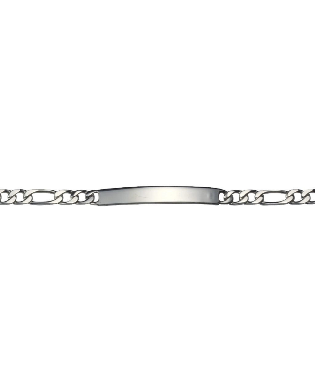 figaro armband lange breite platte für Gravur