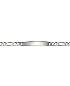 figaro armband lange breite platte für Gravur