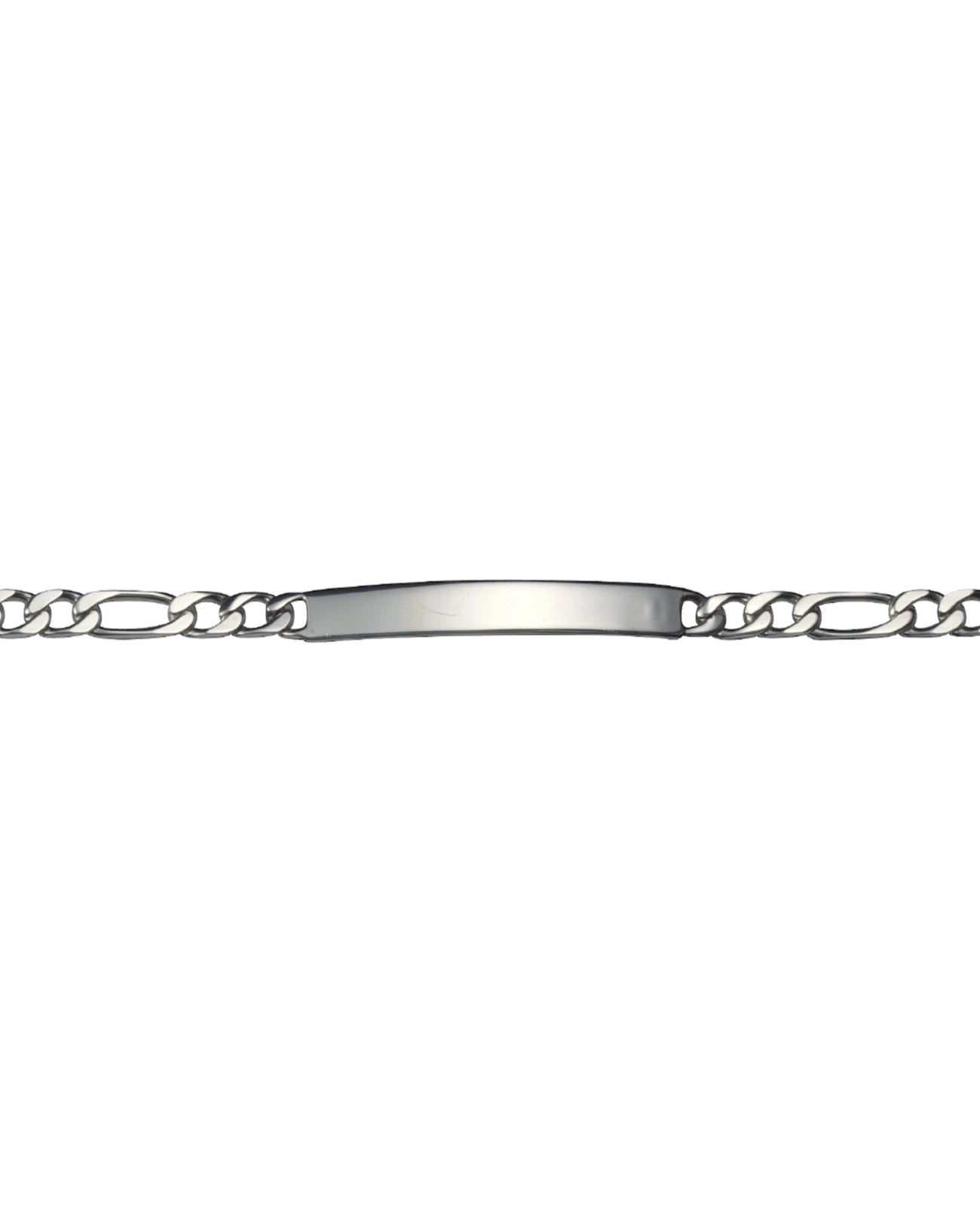figaro armband lange breite platte für Gravur