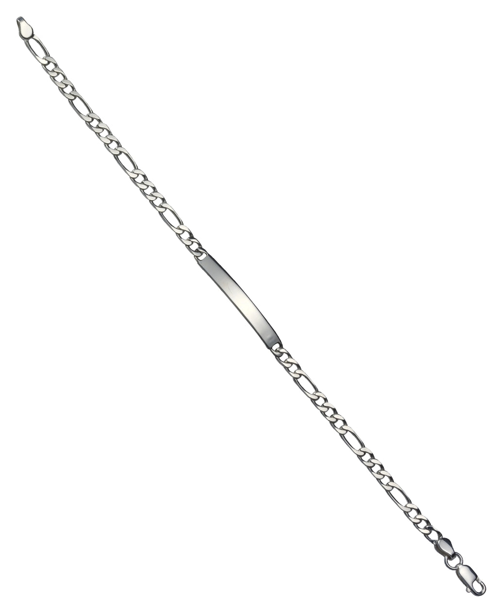 figaro armband lange breite platte für Gravur