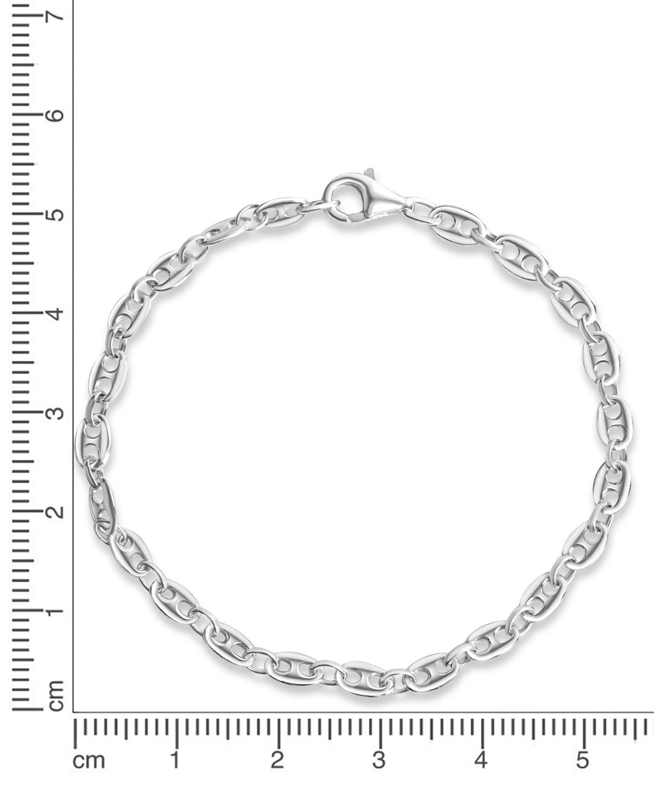 schiffsanker armband silber mit karabiner