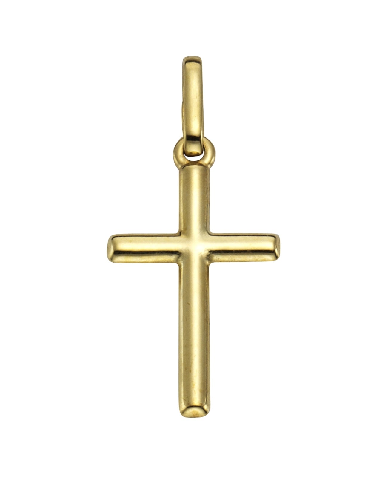 klassischer kreuz anhaenger hochglanzpolierte oberflaeche