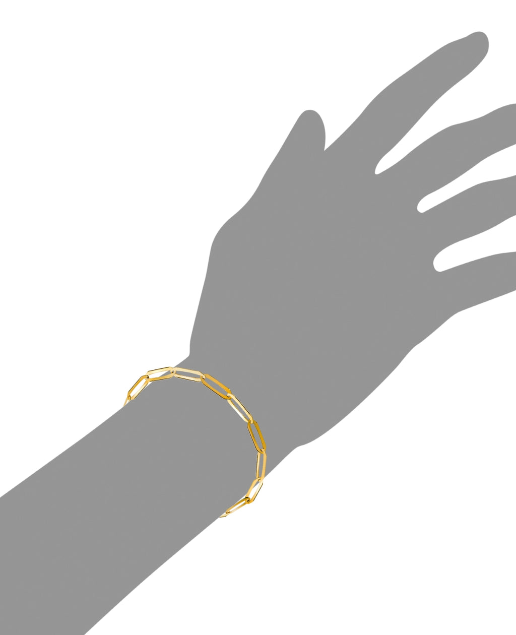 Breites weit offenes anker armband gold