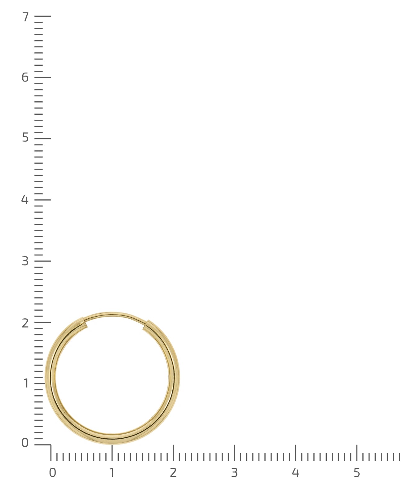 einfache runde rohrcreole gold
