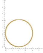 einfache runde rohrcreolen gold