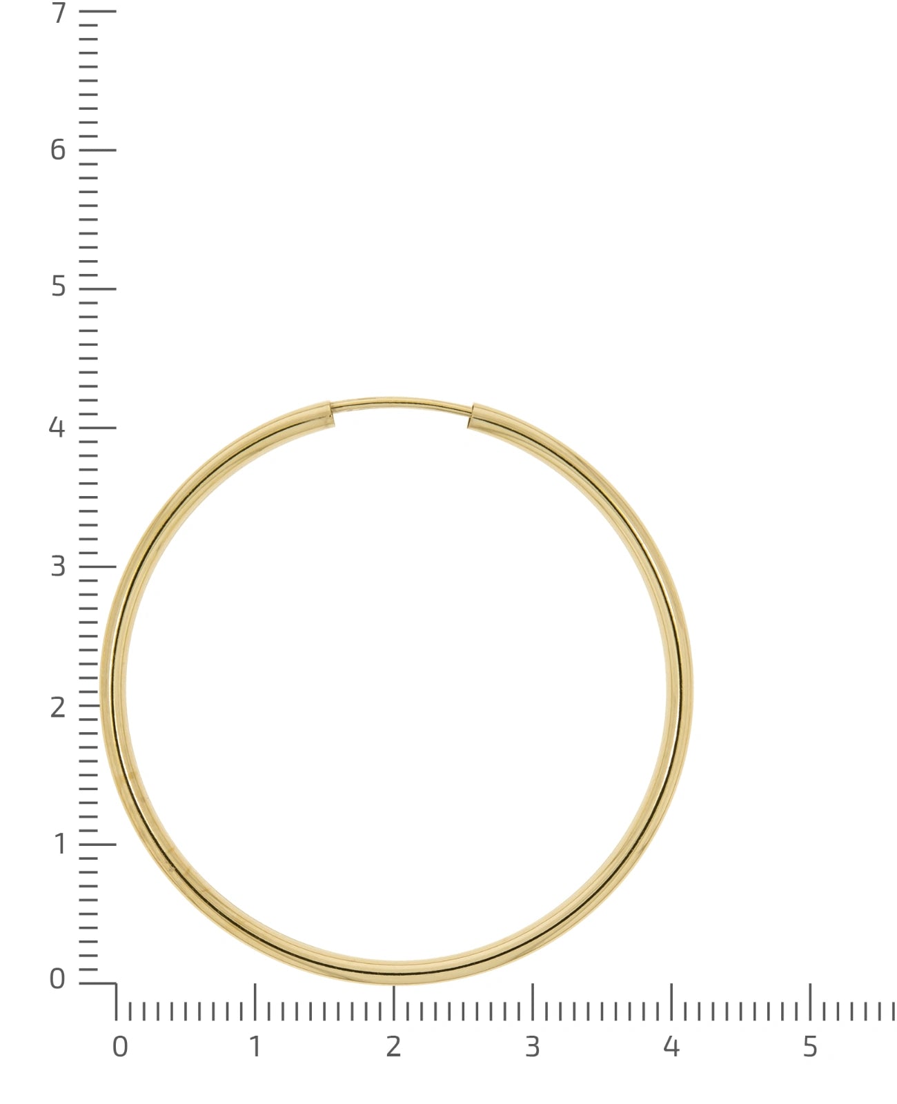 einfache runde rohrcreolen gold