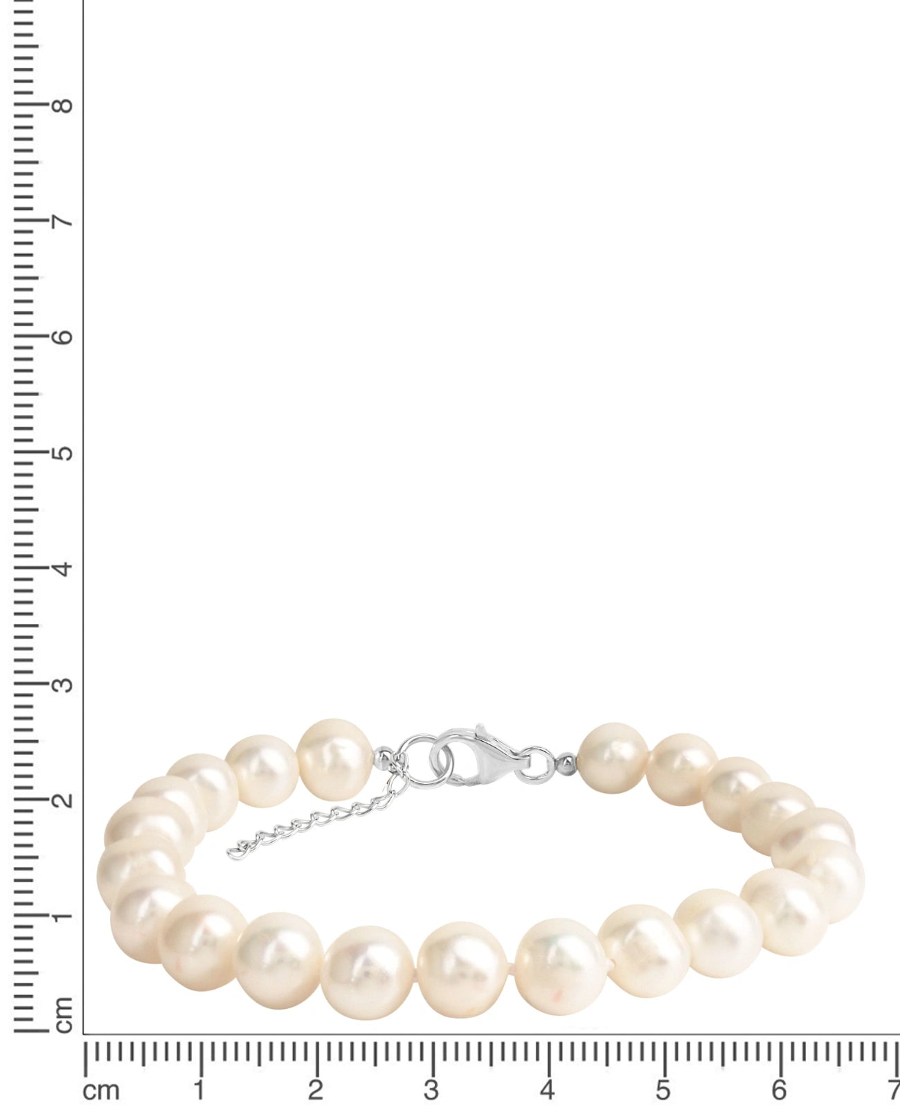 schoenes armband bestehend aus suesswasserzuchtperlen 8mm