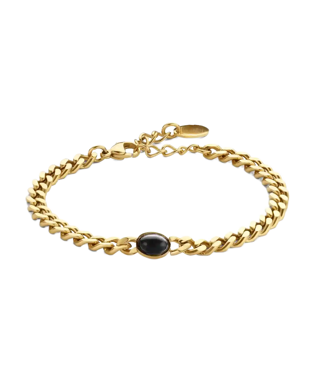 panzeramband mit ovalen Achat stein in der mitte