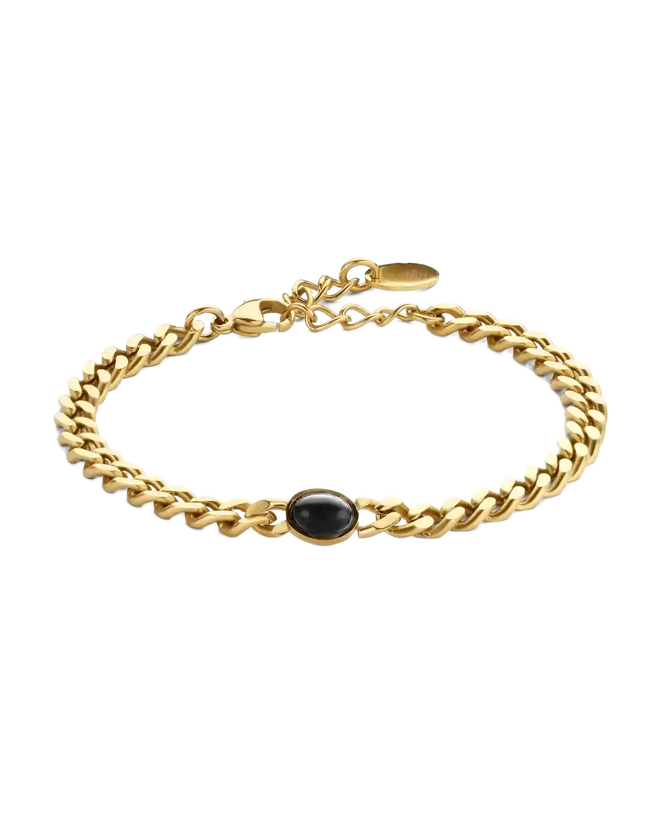 panzeramband mit ovalen Achat stein in der mitte