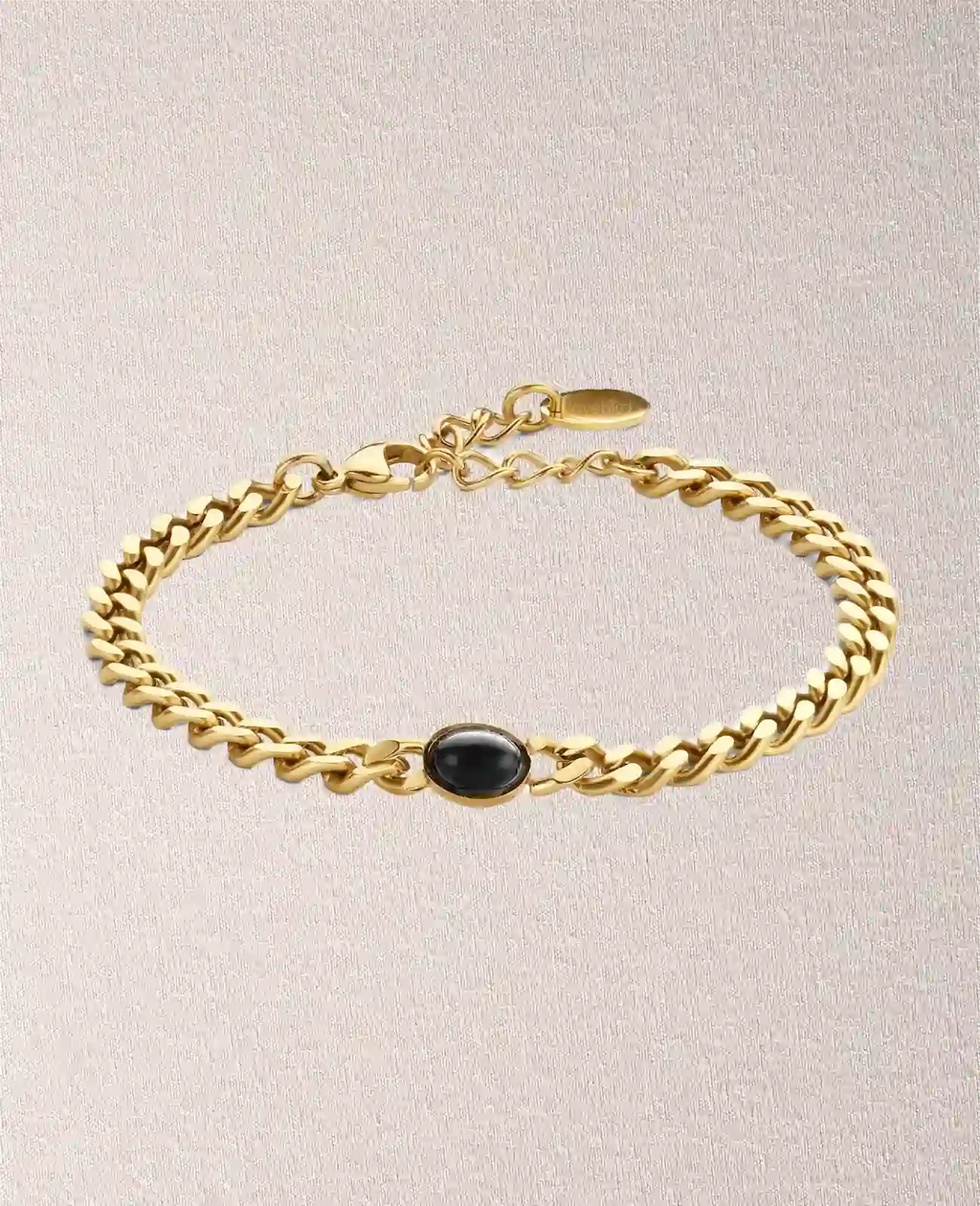 panzeramband mit ovalen Achat stein in der mitte