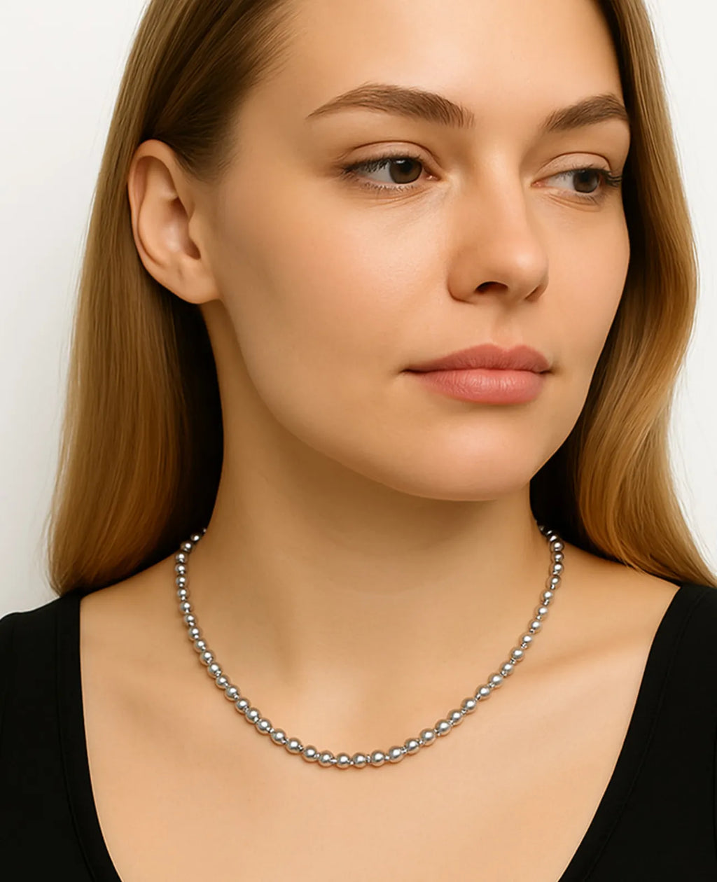 Kugel kette edelstahl mit karabinerverschluß