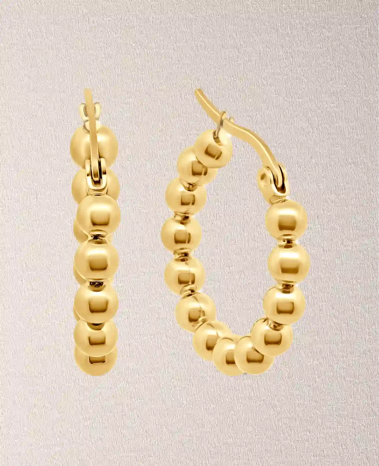 Kugel creolen mit Klappbügel