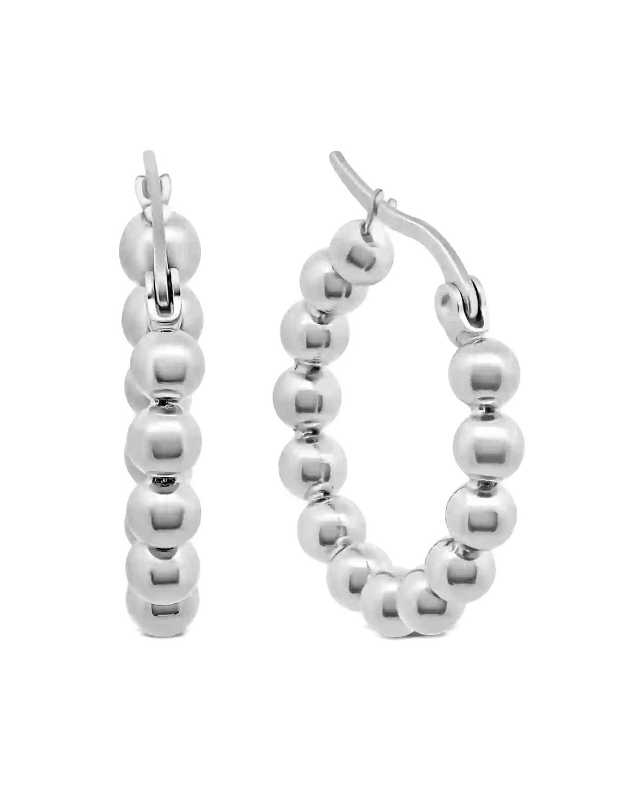 kugel creolen mit Klappbügel