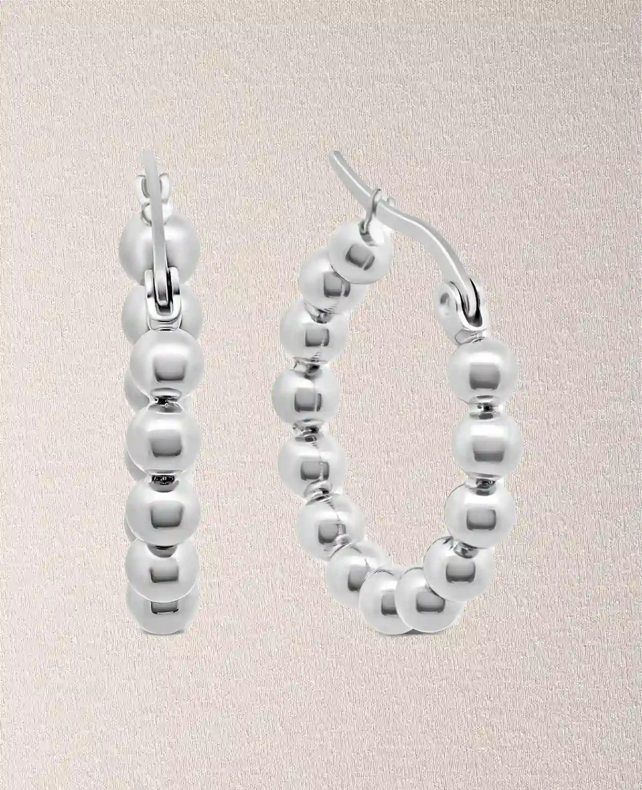 kugel creolen mit Klappbügel