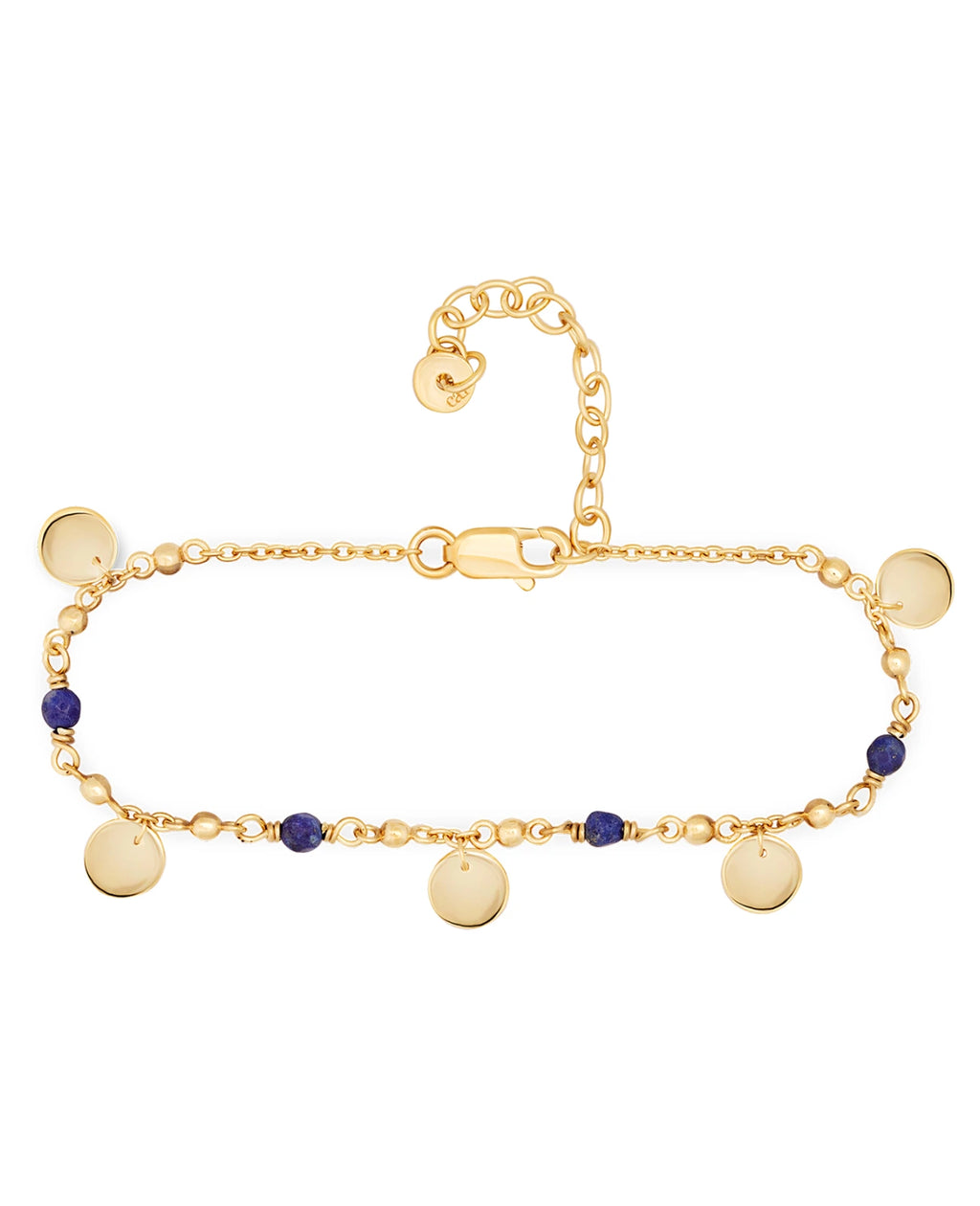 anker armkette mit 4 lapislazuli und 5 Plättchen