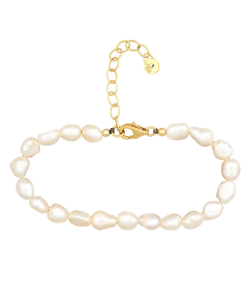 Süßwasserzuchtperlen armband gold