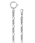 Figaro taschenuhrkette großer federring anderes ende karabiner