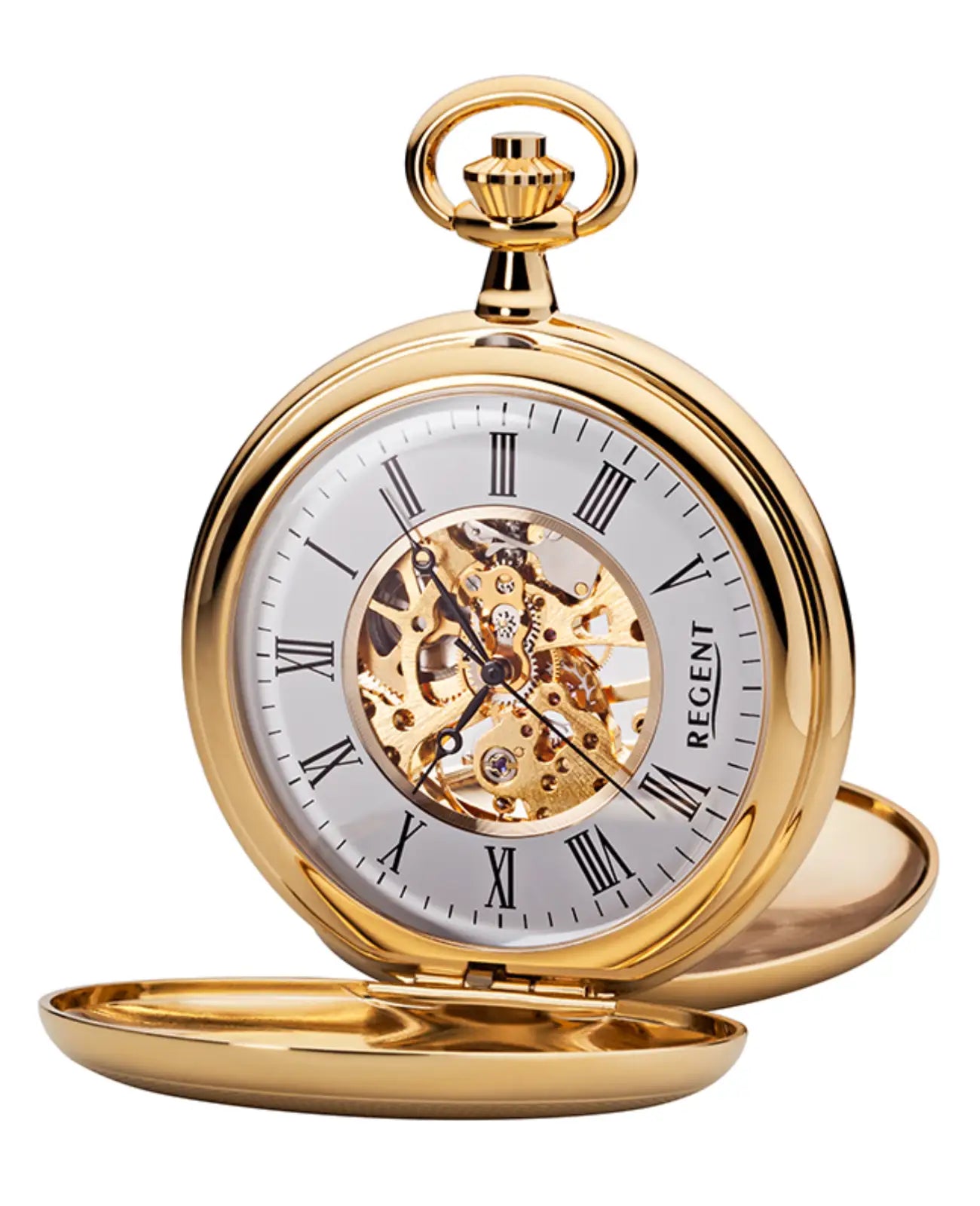taschenuhr gold mit sprungdeckel vorne und rückseite