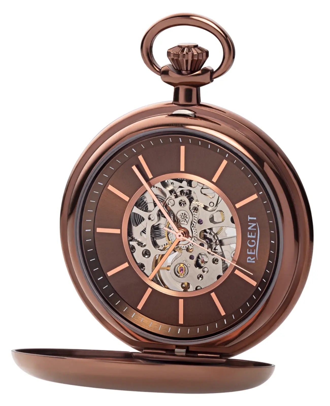 taschenuhr braun sprungdeckel mit passender kette
