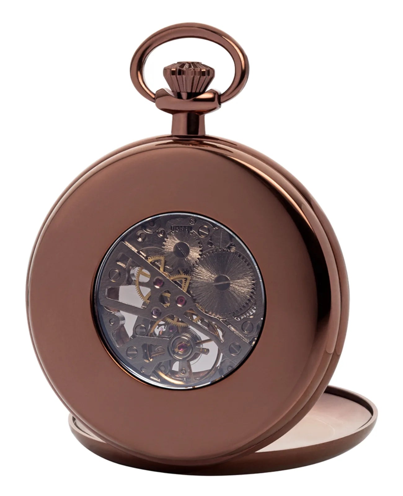 taschenuhr braun sprungdeckel mit passender kette