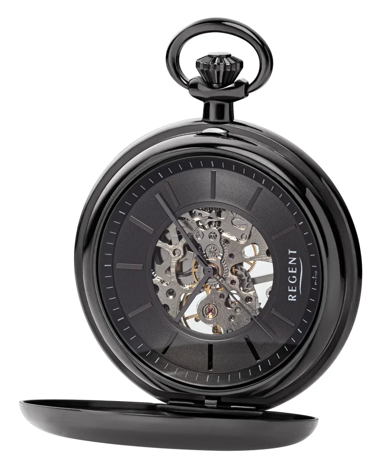 handaufzug taschenuhr grau sprungdeckel mit passender kette