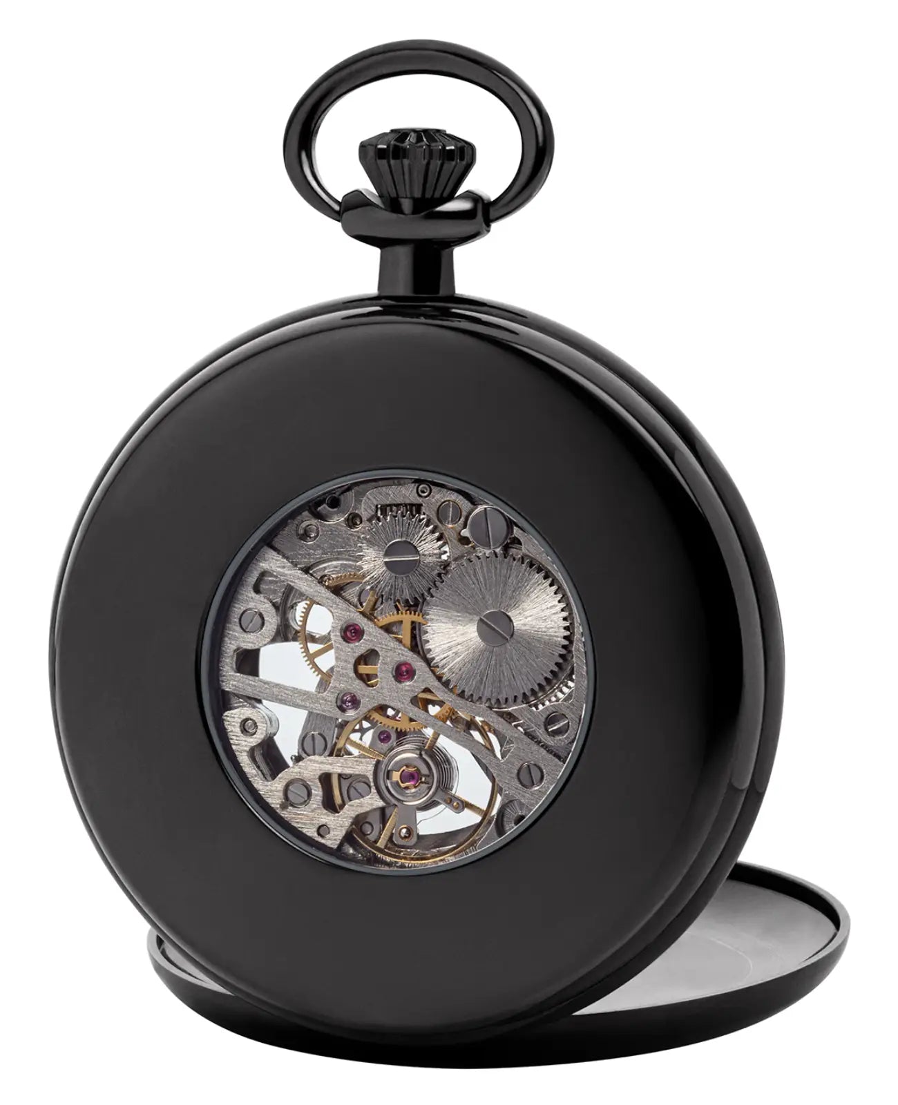 handaufzug taschenuhr grau sprungdeckel mit passender kette