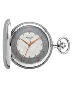 sprungdeckel taschenuhr zifferblatt weiss und grau arabische zahlen