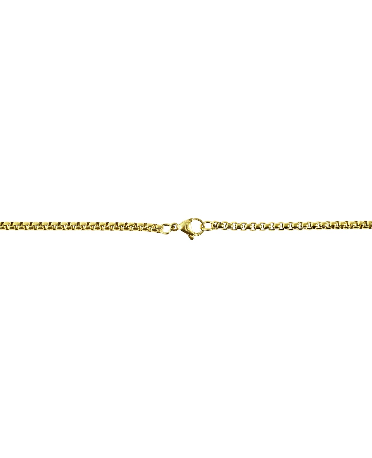 veneziakette mit großen eckigen kreuz anhänger karabiner verschluss
