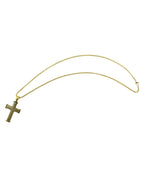 veneziakette mit großen eckigen kreuz anhänger