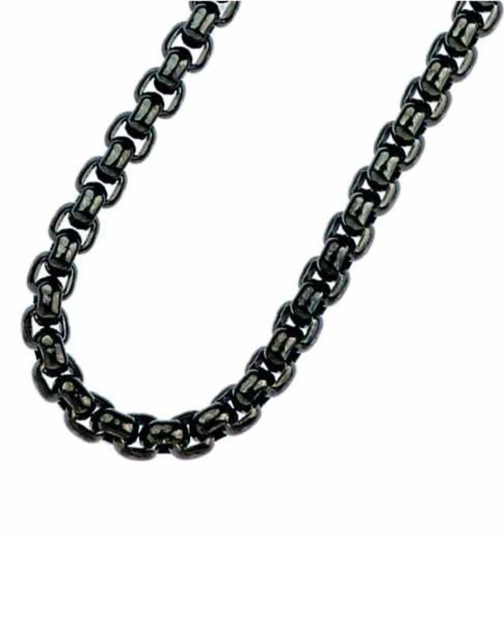Schwarze veneziakette mit karabiner