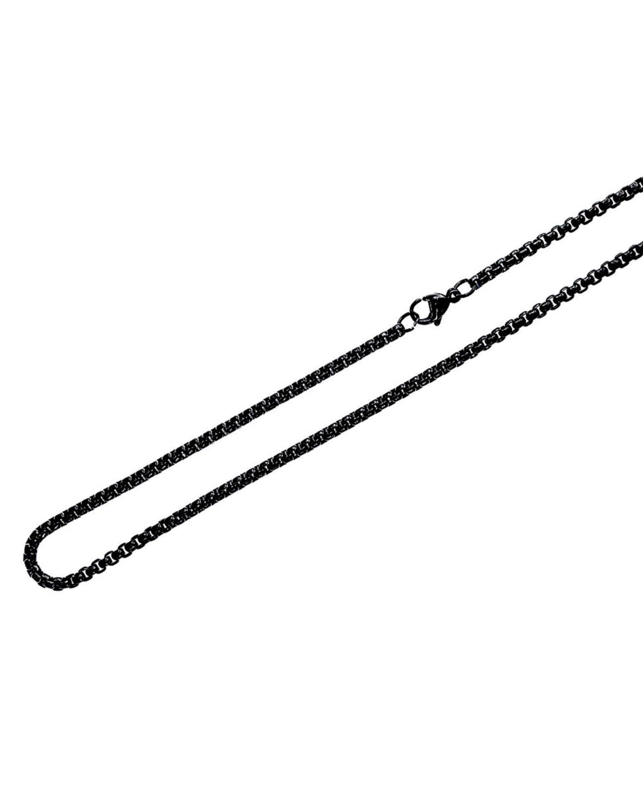 Schwarze veneziakette mit karabiner