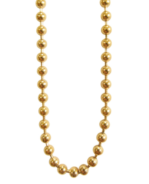Goldene Kugelkette mit karabiner verschluss